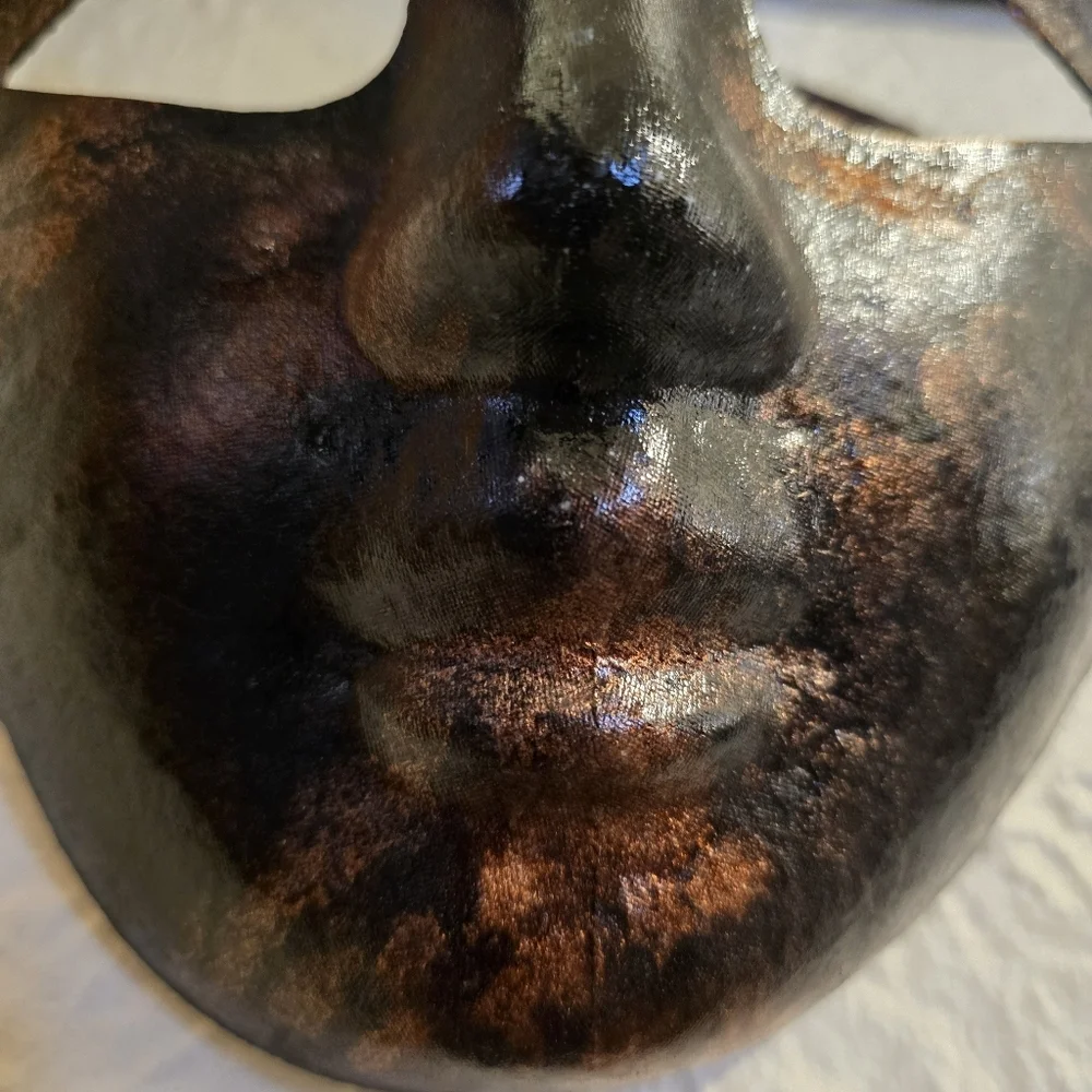 HANDCRAFTED Upcycled Face Mask HANDPAINTED Cosplay Festival Mask Halloween Decor